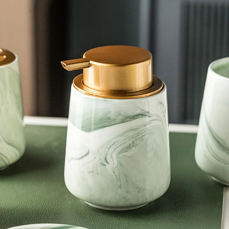 Ceramic Bathroom Accessories Set – 4-Piece