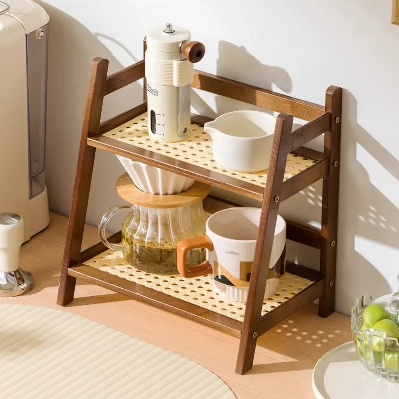 2-Tier Storage Rack – Compact Organizer Shelf