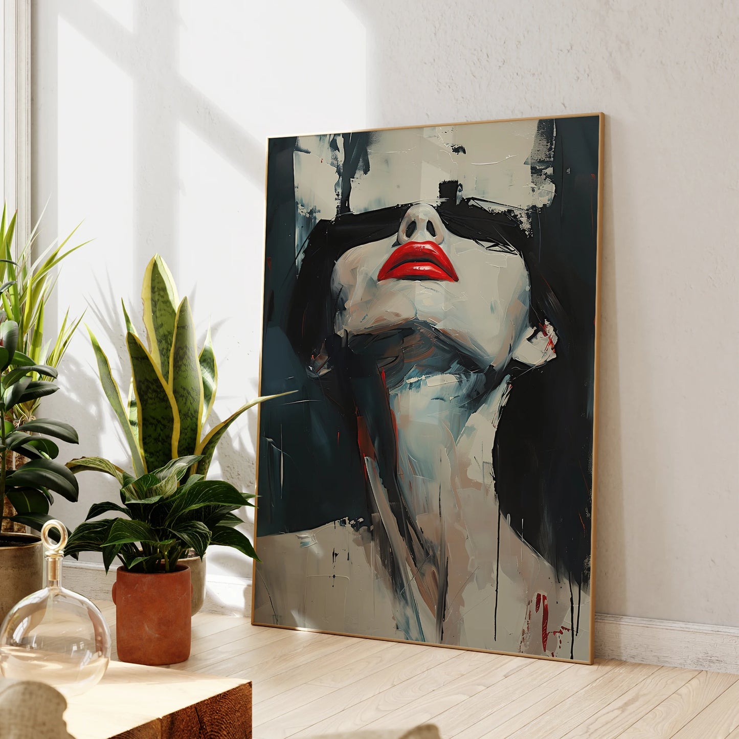 Vertical Canvas Wall Art – Unframed Modern Poster for Home Decoration