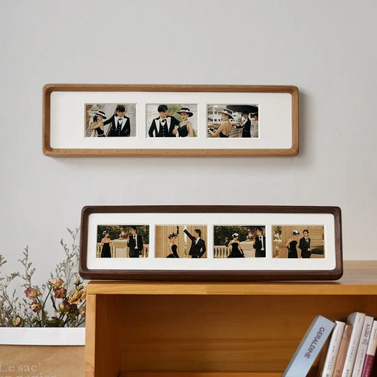Classic Wooden Rectangle Photo Frame – Single Frame