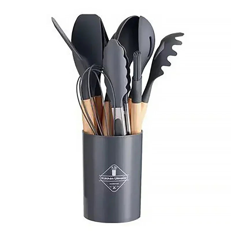 Silicone Cooking Tool Set – Eco-Friendly &amp; Heat-Resistant