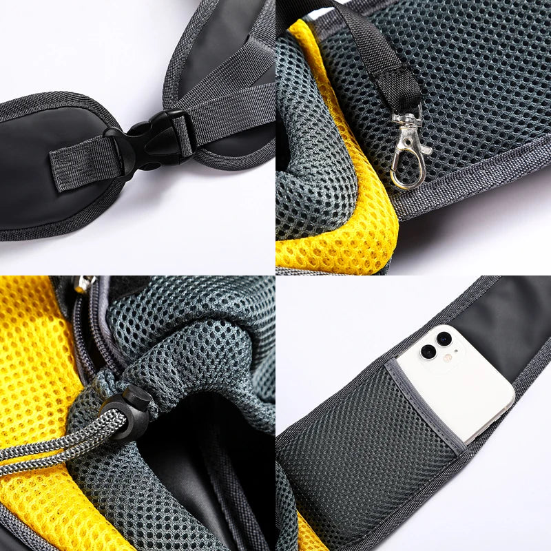 Breathable Pet Carrier Sling – Hands-Free Travel Bag for Small Dogs &amp; Cats