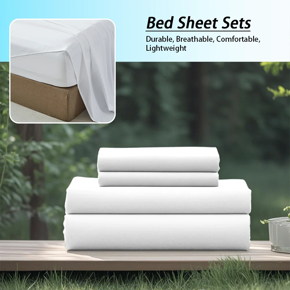 Ultra Soft Microfiber Bedding Set – 4 Piece Solid Color Comforter Set