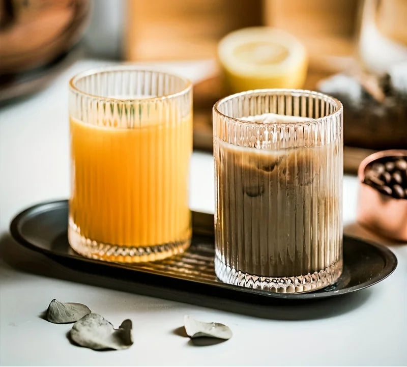 Round Clear Glass Cup – Minimalist Drinkware for Everyday Use