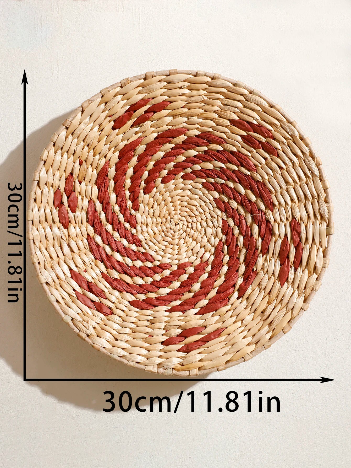 Handwoven Wicker Wall Hanging Ornament – Modern Decorative Accent