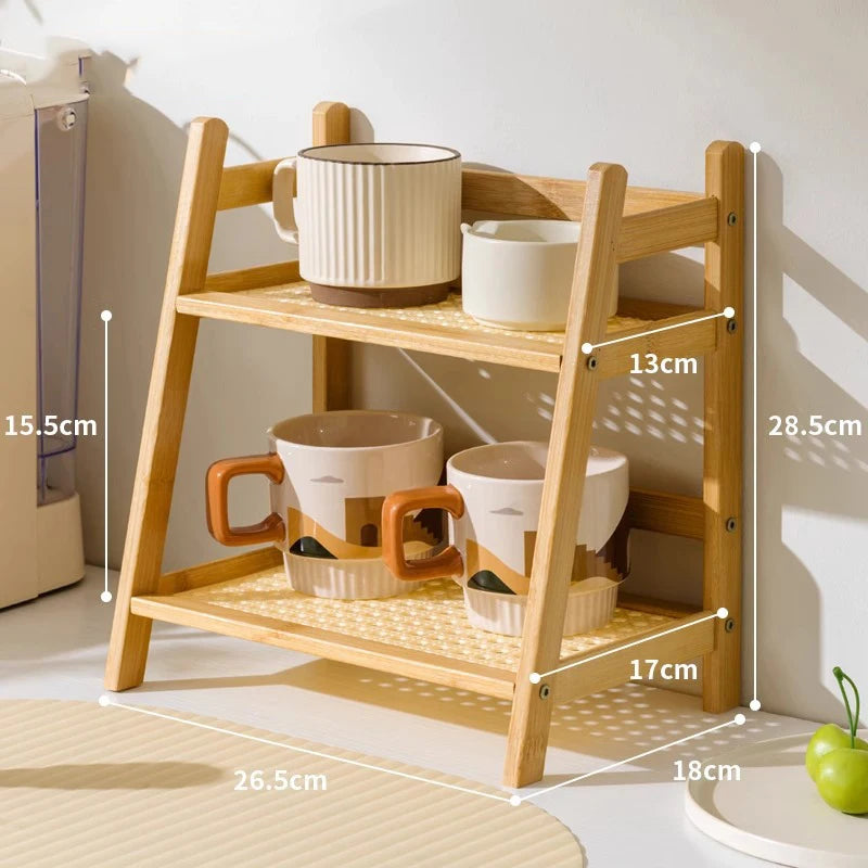 2-Tier Storage Rack – Compact Organizer Shelf