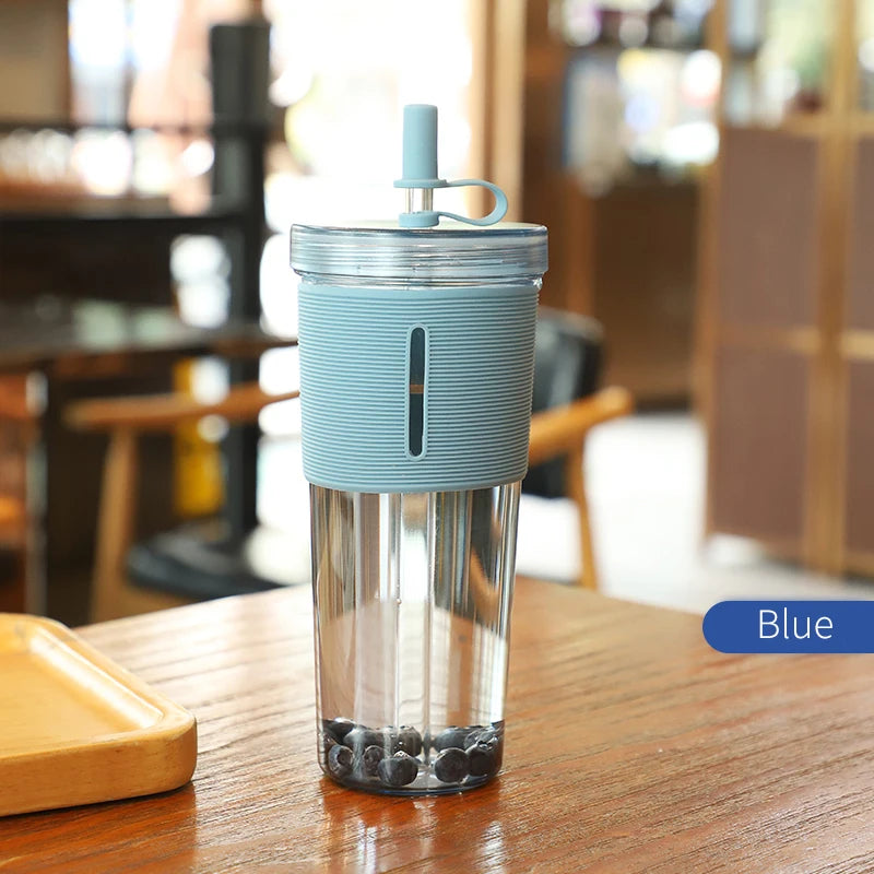 24oz  Reusable Plastic Water Bottle with Straw – Lightweight &amp; Eco-Friendly