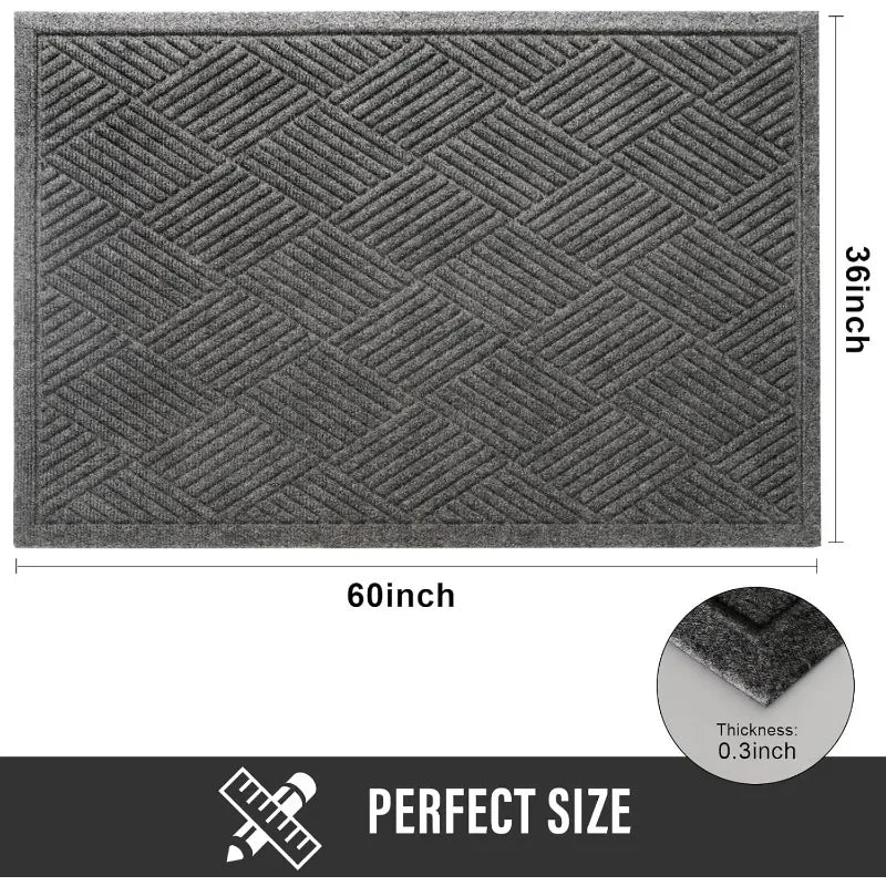 Heavy-Duty Rubber Door Mat