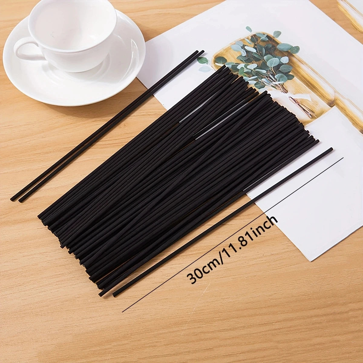 Scented Rattan Diffuser Sticks – 11.8 inch Natural Reed Aroma Sticks for Home Fragrance (50/100/200 Pack)