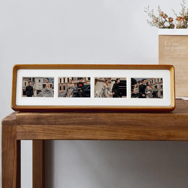 Classic Wooden Rectangle Photo Frame – Single Frame
