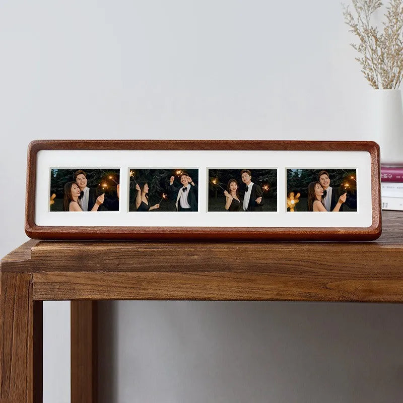 Classic Wooden Rectangle Photo Frame – Single Frame