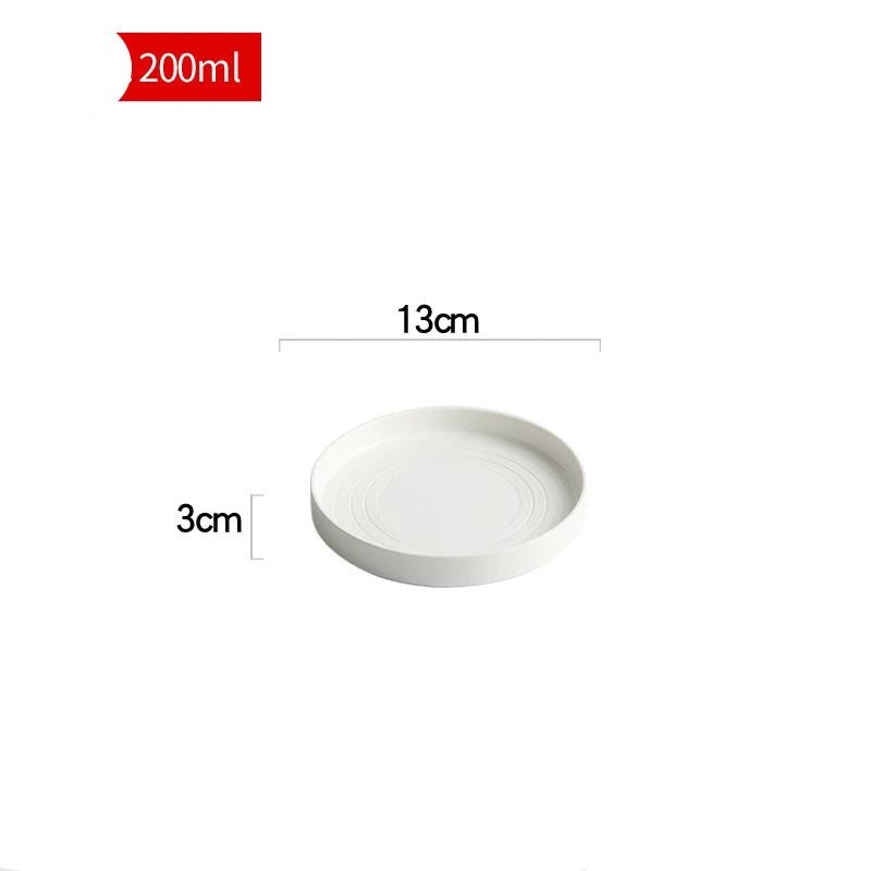 Ceramic Round Plate – Minimalist Design