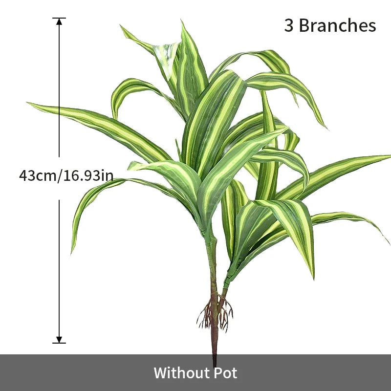 Artificial Tropical Plant Stem – 17” Greenery Branch for Home &amp; Event Decor