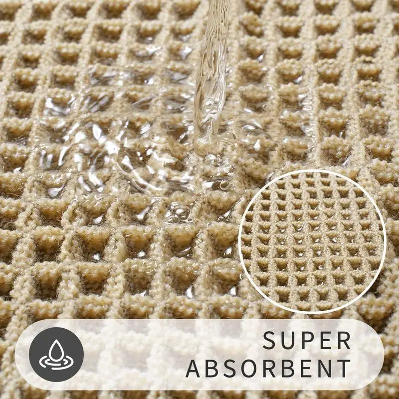 2-Piece Non-Slip Absorbent Floor Mat Set for Bathroom & Home