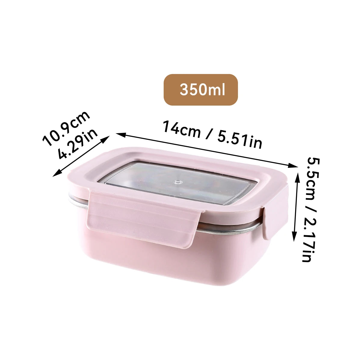 Stainless Steel Leakproof Food Container – Rectangle