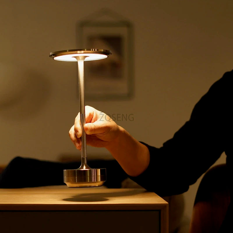 Modern Rechargeable LED Table Lamp – Touch Control, Wireless, Dimmable