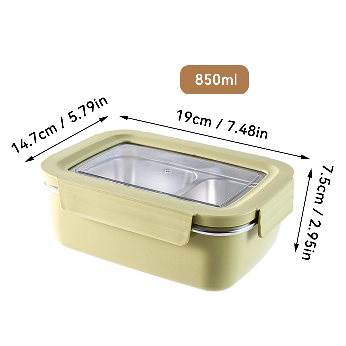 Stainless Steel Leakproof Food Container – Rectangle