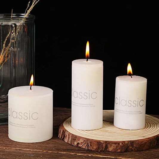 1pc white Colored Flame Art Candles