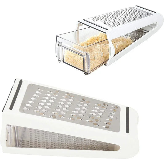 Multi-Purpose Stainless Steel Grater with Container