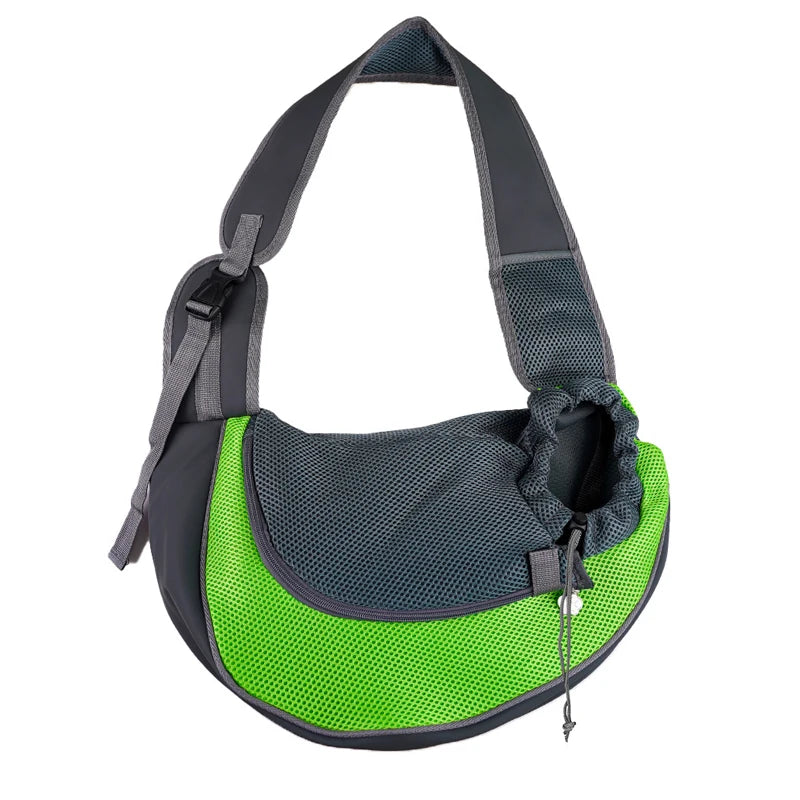 Breathable Pet Carrier Sling – Hands-Free Travel Bag for Small Dogs &amp; Cats
