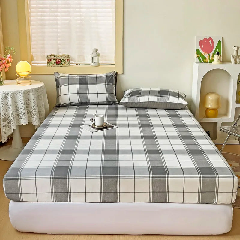 Soft &amp; Breathable Fitted Sheet – Solid Color