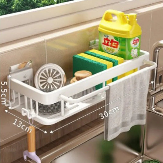 Wall-Mounted Space Aluminum Storage Rack – 11.8” Wide