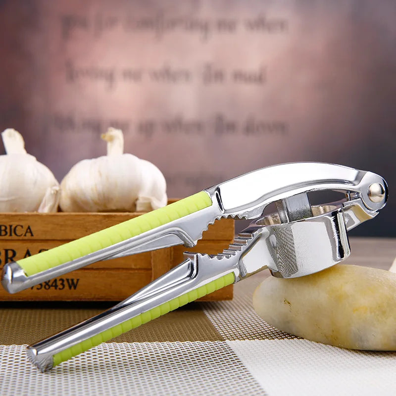 Stainless Steel Garlic Press – Heavy-Duty Zinc Alloy