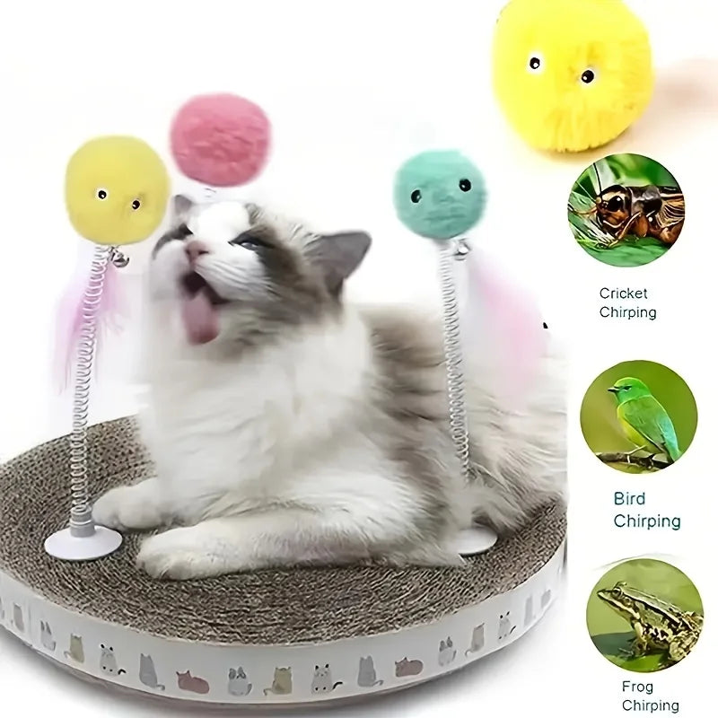 Soft Plush Cat Toy – Battery Included
