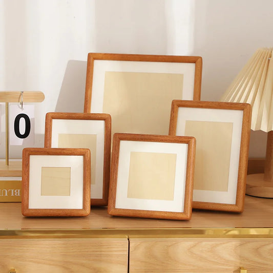 Modern Wooden Square Photo Frame – Multiple Sizes