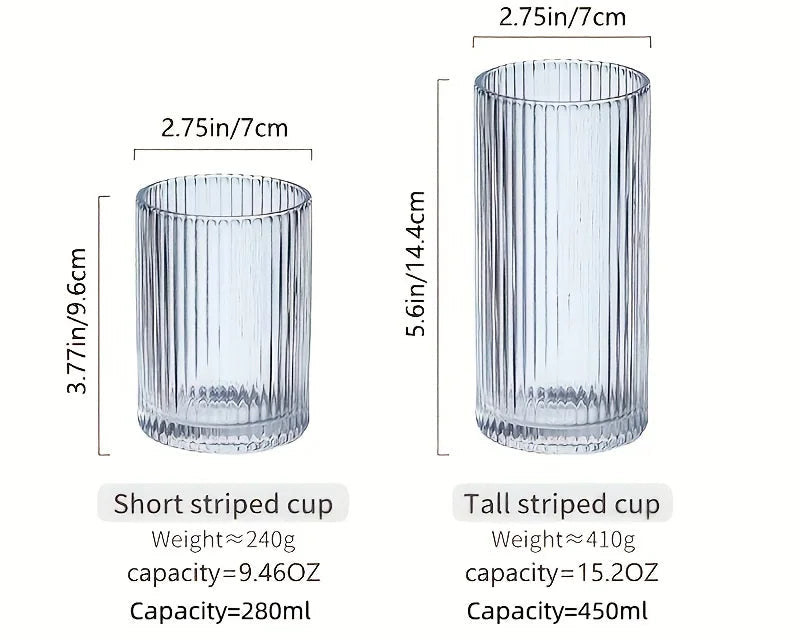 Round Clear Glass Cup – Minimalist Drinkware for Everyday Use