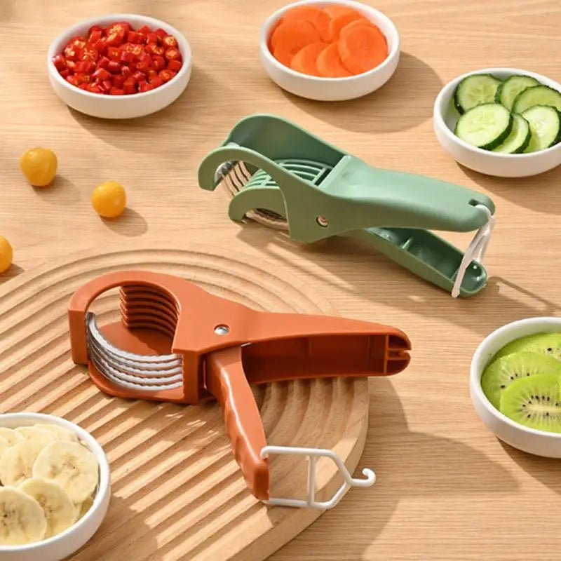 Manual Stainless Steel Salad Cutter – Compact &amp; Versatile Chopper