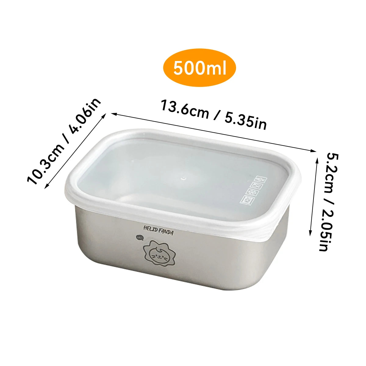 Stainless Steel Food Container – 1 Piece