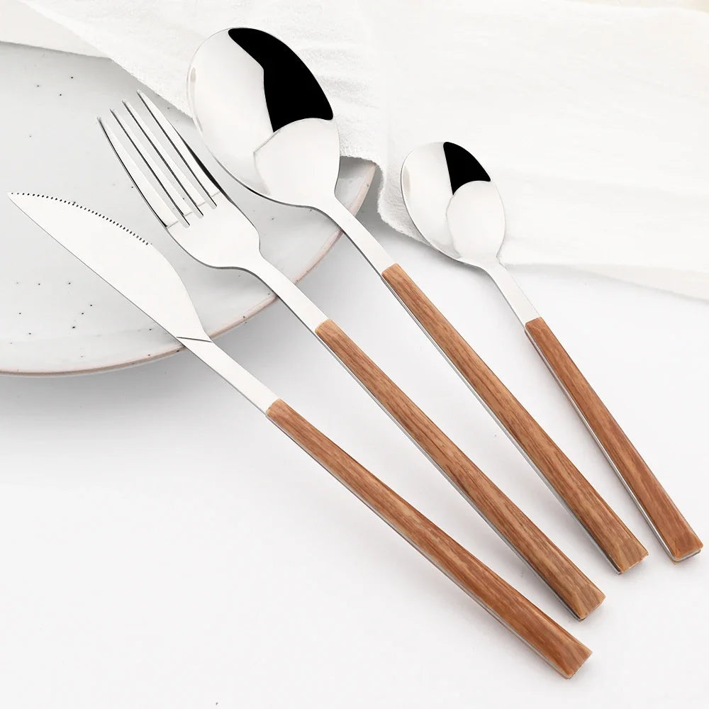 24-Piece Stainless Steel Flatware Set – Service for 6