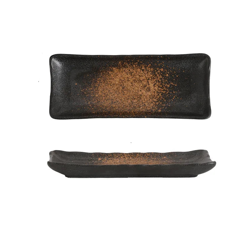 Rectangular Porcelain Underglaze Plate