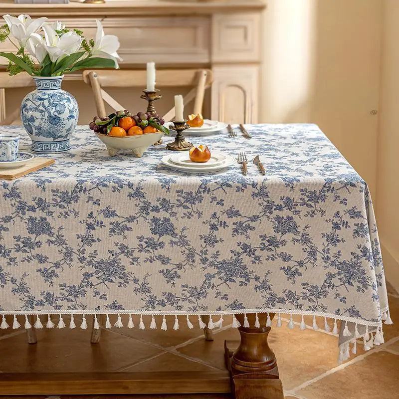 Thanksgiving-Inspired Pastoral Tablecloth – Oilproof &amp; Decorative
