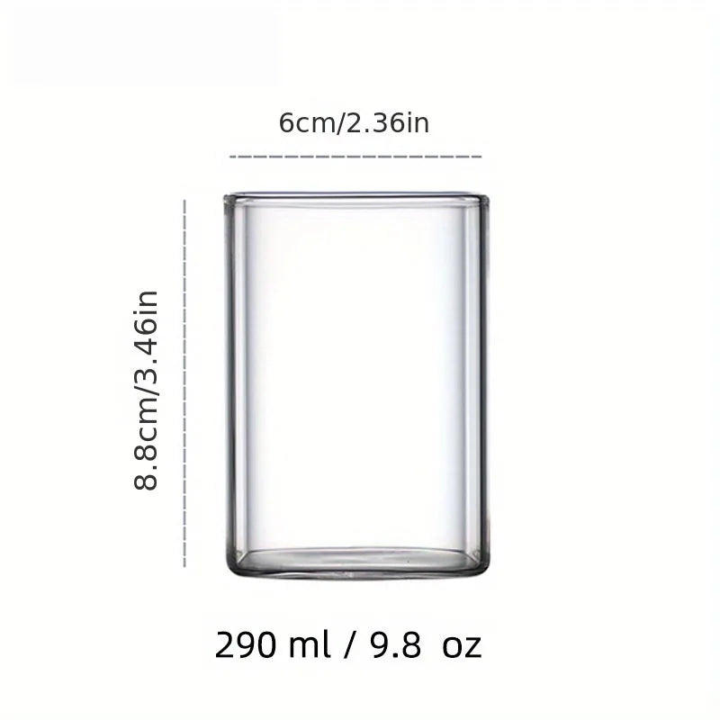 Large Capacity Highball Glass – Thin, Square, Transparent Drinkware