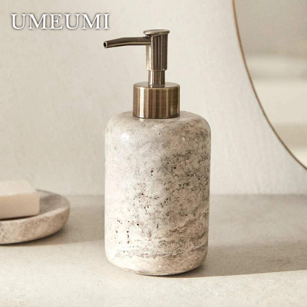 Grey Marble Bathroom Accessory Collection