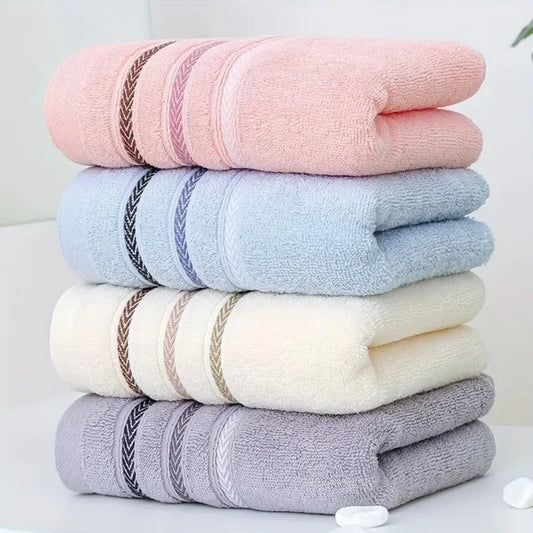 100% Cotton Striped Face Towel