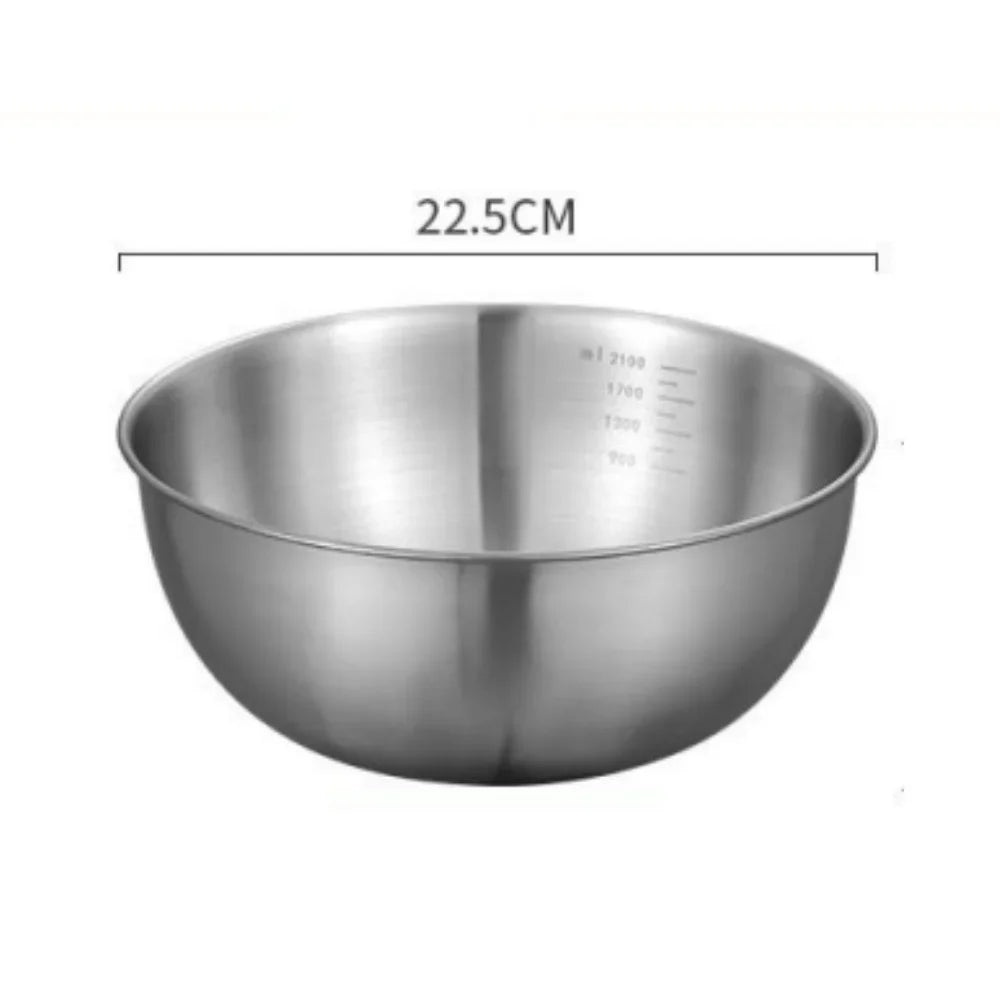 Stainless Steel Mixing Bowl Set – Set of 3 Sizes
