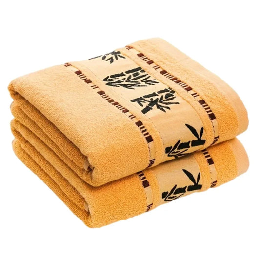 Bamboo Fiber Jacquard Towel Set – 2 Piece