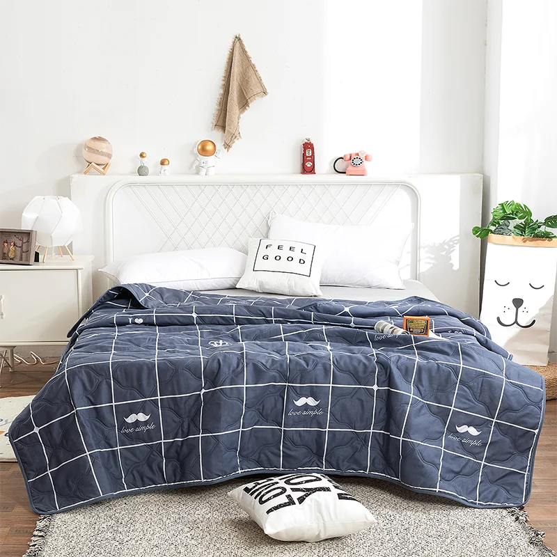 Washed Silk Summer Quilt – Lightweight &amp; Breathable Polyester Comforter
