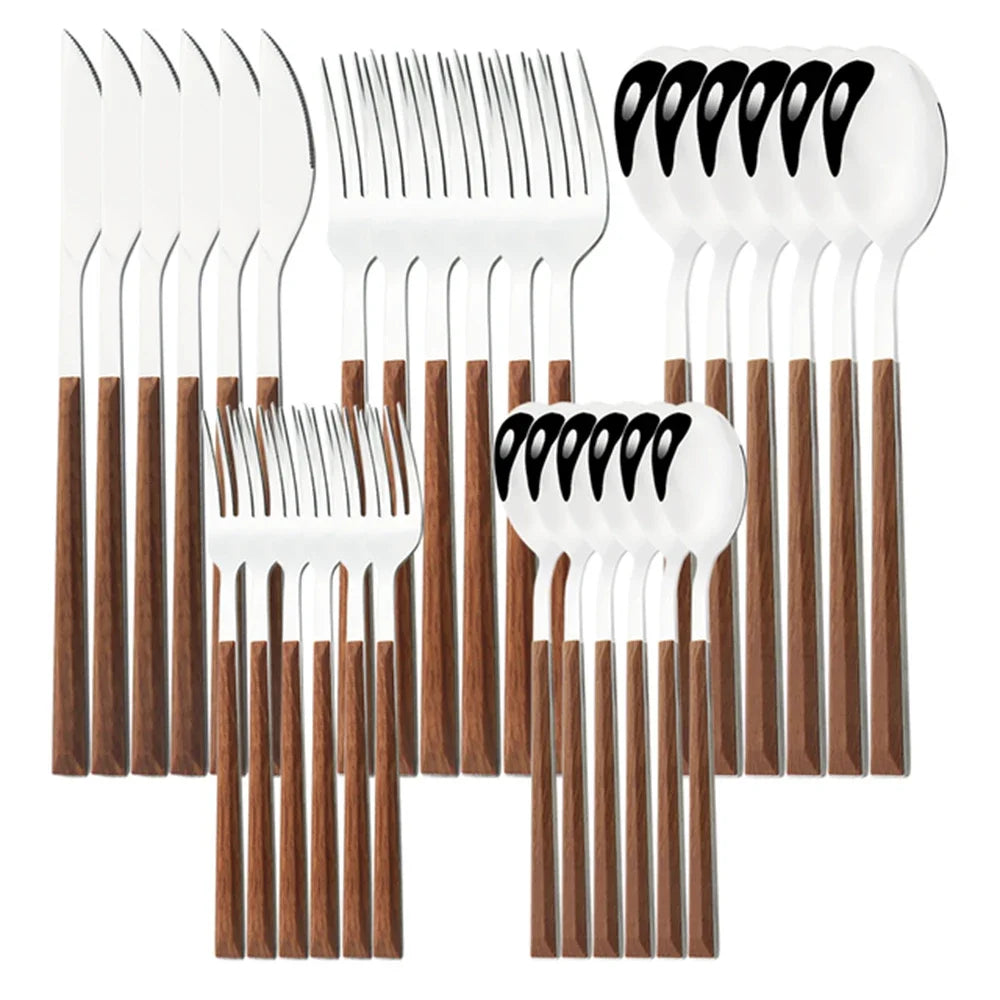 24-Piece Stainless Steel Flatware Set – Service for 6