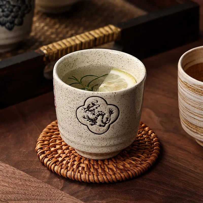 Hand-Painted Ceramic Tea Cup