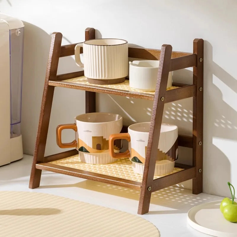 2-Tier Storage Rack – Compact Organizer Shelf