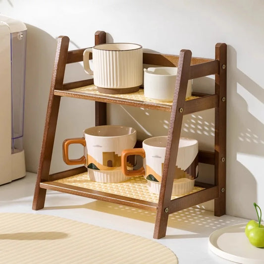 2-Tier Storage Rack – Compact Organizer Shelf