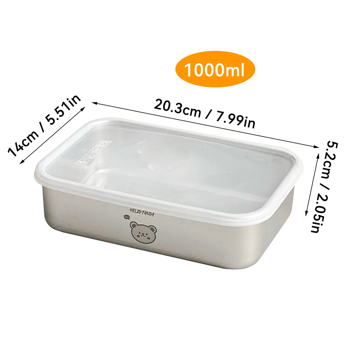 Stainless Steel Food Container – 1 Piece