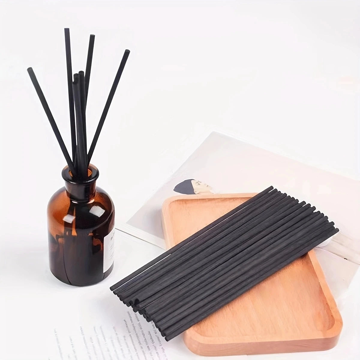 Scented Rattan Diffuser Sticks – 11.8 inch Natural Reed Aroma Sticks for Home Fragrance (50/100/200 Pack)
