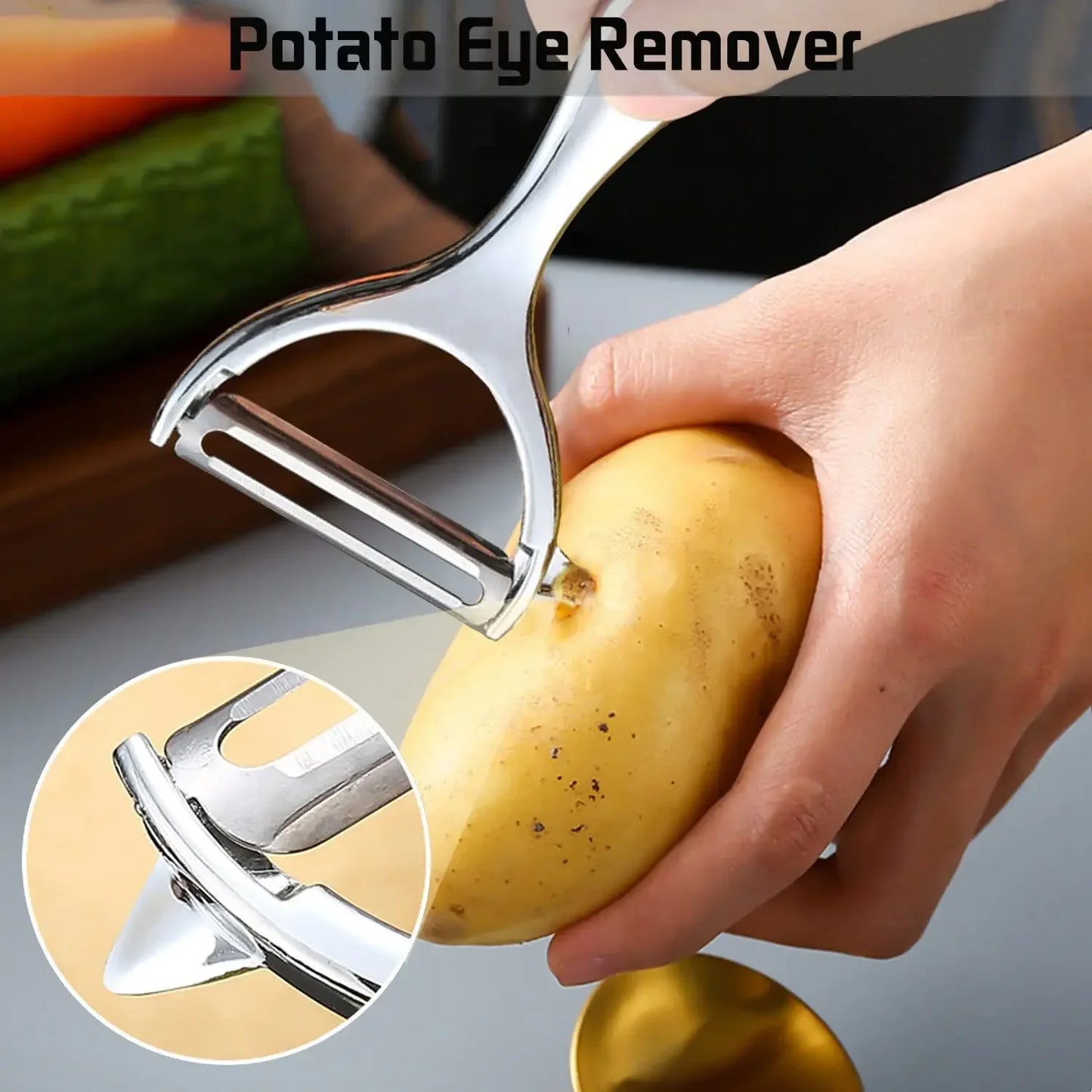 Stainless Steel Fruit &amp; Vegetable Peeler – Multifunctional Design