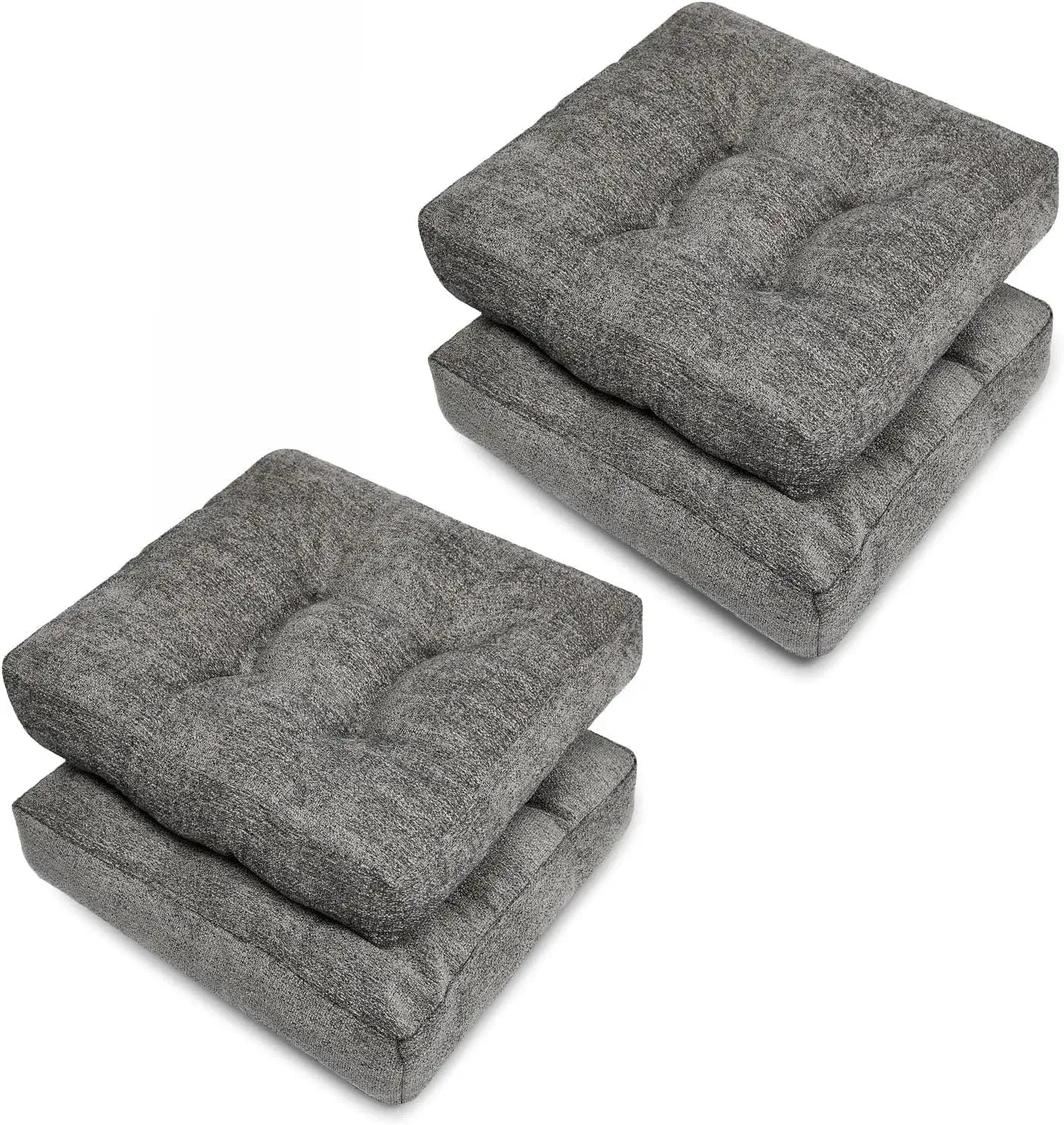 Memory Foam Dining Chair Cushions – Set of 4