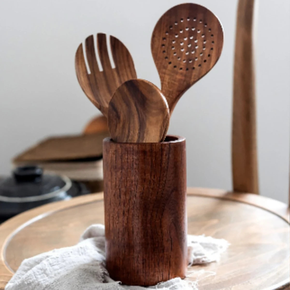 Wooden Kitchenware Cooking Set